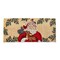 1'6"x2'6"Woodland Santa Friends Rectangle Indoor and Outdoor Estate Coir Door Welcome Mat Multicolored on Beige Background